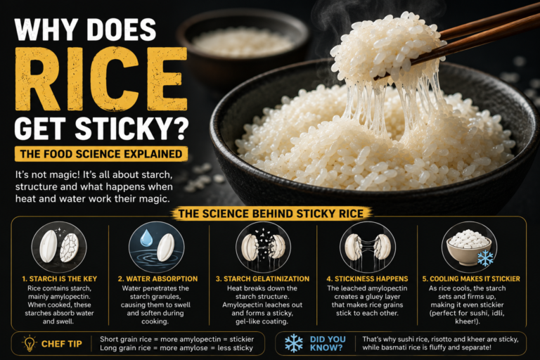 Why Does Rice Get Sticky? The Food Science Explained