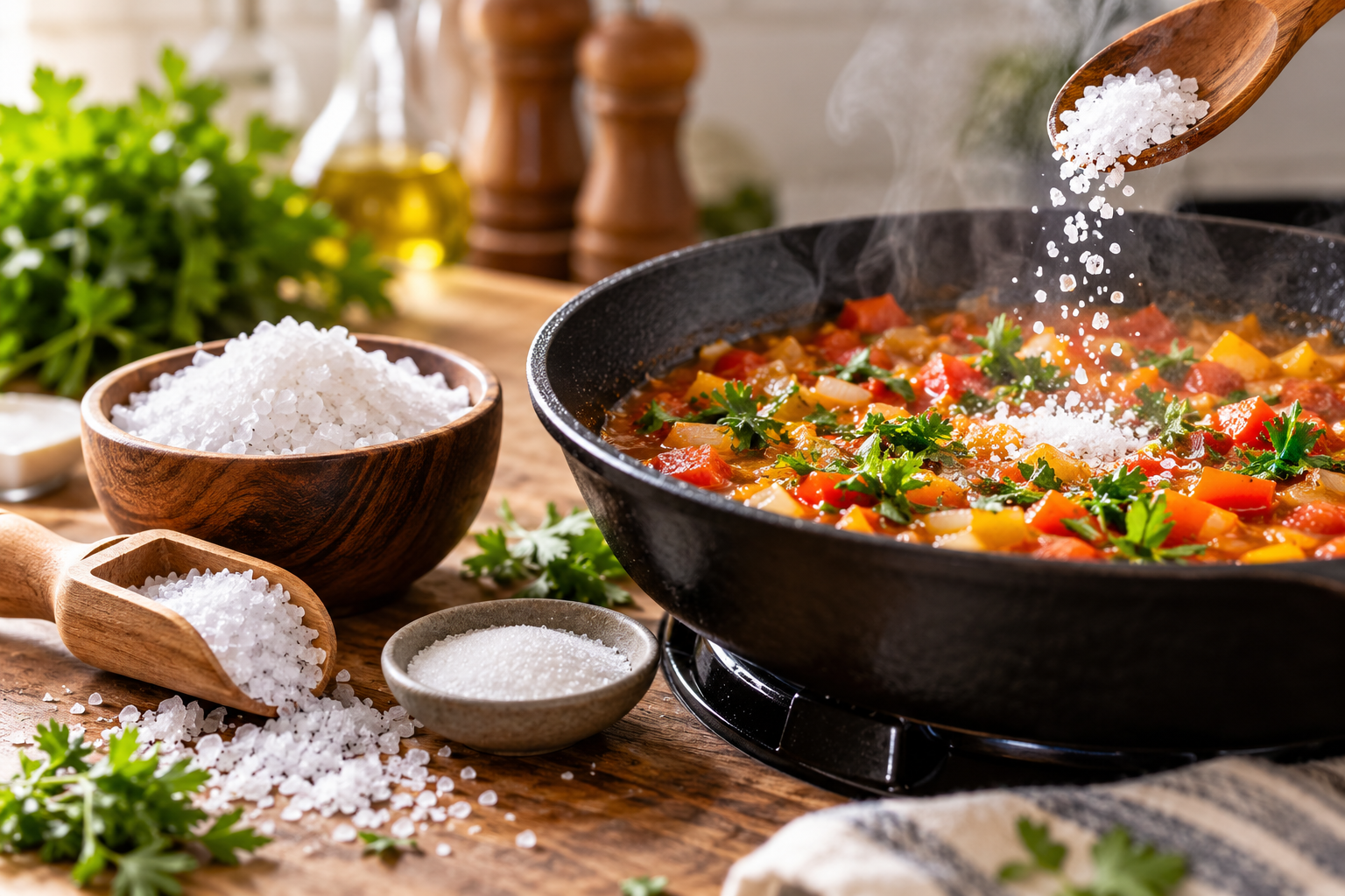 when to add salt while cooking